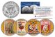 RINGLING BROS. AND BARNUM & BAILEY CIRCUS Colorized JFK Half Dollar U.S. 4-Coin Set