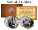 CIVIL RIGHTS ACT OF 1964 - 50th Anniversary - JFK Kennedy Half Dollar US 2-Coin Set