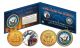 NAVY Armed Forces Coin Collection Genuine Legal Tender JFK Kennedy Half Dollars 2-Coin Set 