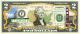 CALIFORNIA State/Park COLORIZED Legal Tender U.S. $2 Bill with Security Features