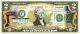 COLORADO State/Park COLORIZED Legal Tender U.S. $2 Bill with Security Features