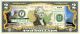 HAWAII State/Park COLORIZED Legal Tender U.S. $2 Bill with Security Features