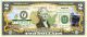 KENTUCKY State/Park COLORIZED Legal Tender U.S. $2 Bill with Security Features