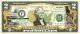 LOUISIANA State/Park COLORIZED Legal Tender U.S. $2 Bill with Security Features