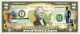 MASSACHUSETTS State/Park COLORIZED Legal Tender U.S. $2 Bill with Security Features