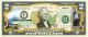 MONTANA State/Park COLORIZED Legal Tender U.S. $2 Bill with Security Features