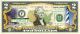 NORTH CAROLINA State/Park COLORIZED Legal Tender U.S. $2 Bill with Security Features