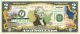 NEBRASKA State/Park COLORIZED Legal Tender U.S. $2 Bill with Security Features