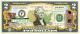 NEW MEXICO State/Park COLORIZED Legal Tender U.S. $2 Bill with Security Features