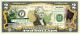 OKLAHOMA State/Park COLORIZED Legal Tender U.S. $2 Bill with Security Features