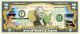 RHODE ISLAND State/Park COLORIZED Legal Tender U.S. $2 Bill with Security Features