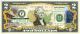 WEST VIRGINIA State/Park COLORIZED Legal Tender U.S. $2 Bill with Security Features