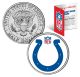 INDIANAPOLIS COLTS NFL JFK Kennedy Half Dollar US Colorized Coin - Officially Licensed