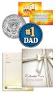#1 DAD - World’s Greatest Dad - Father's Day - JFK Kennedy Half Dollar US Coin