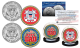 FATHERS DAY 2016 United States Armed Forces Military 2-Coin U.S. JFK Kennedy Half Dollar Set - COAST GUARD