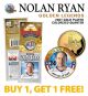 NOLAN RYAN Golden Legends 24K Gold Plated State Quarter US Coin - BUY 1 GET 1 FREE - bogo
