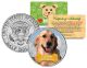 GOLDEN RETRIEVER - Dog - JFK Kennedy Half Dollar U.S. Colorized Coin - Limited Edition