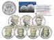 U.S. BANKNOTES PORTRAIT DESIGN - Exclusive - Colorized JFK Half Dollar U.S. 7-Coin Set