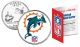 MIAMI DOLPHINS NFL Florida US Statehood Quarter Colorized Coin  - Officially Licensed