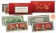2024 YEAR OF THE DRAGON $1 & $2 Chinese New Year Lucky Money Set - DUAL 8’s GOLD MATCHING DRAGONS in Premium RED LUNAR ENVELOPE – Limited & Numbered of 8,888 Sets Worldwide