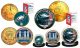 Super Bowl 52 NFL Champions Philadelphia Eagles 24K Gold Plated 3-Coin US Set