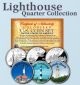 Historic American - LIGHTHOUSES - Colorized US Statehood Quarters 3-Coin Set #5 - Fire Island (NY) Cape Canaveral (FL) Sandy Hook (NJ)