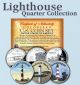 Historic American - LIGHTHOUSES - Colorized US Statehood Quarters 3-Coin Set #3 - Cape Lookout (NC) Portsmouth Harbor (NH) Assateague (VA)