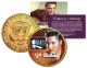 Elvis Presley - 75th Birthday - JFK Kennedy Half Dollar U.S. Coin 24K Gold Plated