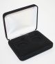 Black Felt COIN DISPLAY GIFT METAL PLUSH BOX holds 2-IKE or Silver Eagle ASE