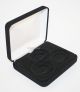 Black Felt COIN DISPLAY GIFT METAL PLUSH BOX holds 3-IKE or Silver Eagle SQUARE