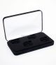 Black Felt COIN DISPLAY GIFT METAL PLUSH BOX holds 4-IKE or Silver Eagle ASE