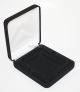 Black Felt COIN DISPLAY GIFT METAL PLUSH BOX for 1-Slab Coin Certified NGC PCGS