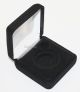 Lot of 6 Black Felt COIN DISPLAY GIFT METAL DELUXE PLUSH BOX for 1-Half Dollar U.S.