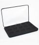 Black Felt COIN DISPLAY GIFT METAL DELUXE PLUSH BOX holds 15-Half Dollars U.S.