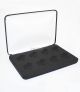 Black Felt COIN DISPLAY GIFT METAL DELUXE PLUSH BOX holds 8-Half Dollars U.S.