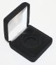 Lot of 35 Black Felt COIN GIFT METAL BOX holds 1-Quarter or Presidential $1 or Sacagawea Dollar 