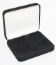 Black Felt COIN DISPLAY GIFT METAL PLUSH BOX for 2-Quarters plus 2-IKE/ASE
