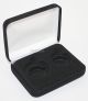 Lot of 5 Black Felt COIN DISPLAY GIFT METAL BOX for 1-Quarter plus 1-Half Dollar