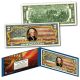 United States of America Flag - Old Design - Legal Tender $2 Bill FULLY COLORIZED