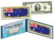 AUSTRALIA - Official Flags of the World Genuine Legal Tender U.S. $2 Two-Dollar Bill Currency Bank Note