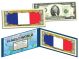 FRANCE - Official Flags of the World Genuine Legal Tender U.S. $2 Two-Dollar Bill Currency Bank Note
