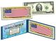 UNITED STATES USA - Official Flags of the World Genuine Legal Tender U.S. $2 Two-Dollar Bill Currency Bank Note