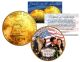 1976 GONE WITH THE WIND 24K Gold Plated IKE Dollar - Each Coin Serial Numbered of 376 - Officially Licensed