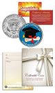 GRADUATION CONGRATULATIONS Gift Keepsake JFK Kennedy Half Dollar US Coin