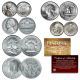 Original Old U.S. Silver Coins 6 Coin Set of Historic Circulating Coins WARTIME - Lincoln WWII Wheat Steel Cent, Jefferson Wartime Nickel, Roosevelt Dime, Washington Quarter, Franklin Half Dollar, Kennedy Half Dollar all in Capsules with Certificate