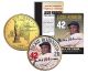 JACKIE ROBINSON - Hall of Fame - Legends Colorized New York State Quarter 24K Gold Plated Coin