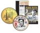 BABE RUTH - Hall of Fame - Legends Colorized New York State Quarter 24K Gold Plated Coin