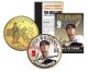TED WILLIAMS - Hall of Fame - Legends Colorized Massachusetts State Quarter 24K Gold Plated Coin