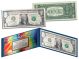 AQUA SILVER LASER CUT HOLOGRAM Legal Tender US $1 Bill Currency - Limited Edition