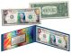 DELUXE MULTI-COLOR HOLOGRAM Genuine Legal Tender $1 U.S. BILL with Display & COA